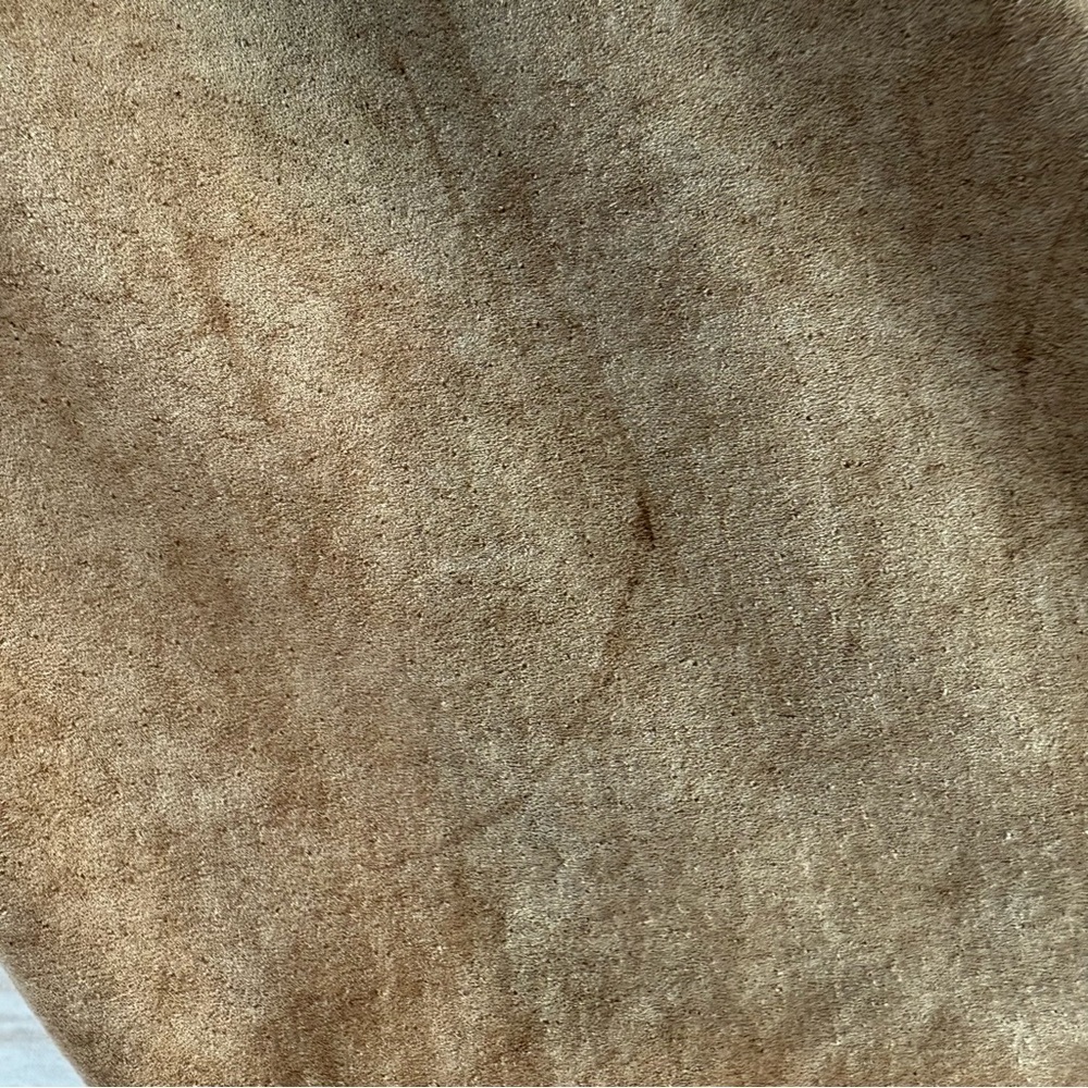 Croft & Barrow Tan Suede Jacket with Cream Collar, Size XL - Picture 10 of 13